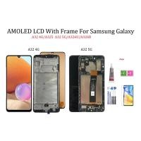 ราคา LCD กรอบสําหรับ Samsung A32 4G 5G A325 A326 LCD พร้อมหน้าจอสัมผัสจอแสดงผล Digitizer Monitor (22585296448)