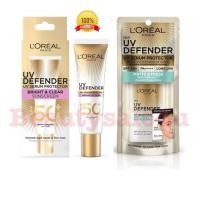 ราคา L'Oreal ลอรีอัล ปารีส ยูวี ดีเฟนเดอร์ ไบรท์ เคลียร์ เอสพีเอฟ 50+ พีเอ++++ ลอง ยูวีเอ 30 มล. สีชมพู (24694759276)