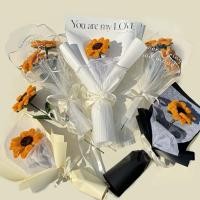 ราคา พร้อมส่งจากไทยช่อดอกไม้ ลวดกำมะหยี่ ช่อดอกทานตะวัน ทานตะวันลวดกำมะหยี่ ของขวัญ ของขวัญปัจฉิม ของขวัญรับปริญญา (27327876876)