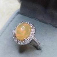 ราคา แหวนโอปอล 4.5 กะรัต ล้อมเพชร (24738043217)