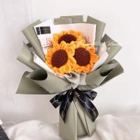 ราคา โครเชต์ดวงอาทิตย์ดอกไม้ช่อดอกไม้ถักดวงอาทิตย์ดอกไม้จบการศึกษาวันเกิดเข็มเข็มถักดอกทานตะวัน 宝宝钩针阳花 防花 (12299464714)