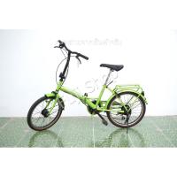 ราคา จักรยานพับได้ญี่ปุ่น - ล้อ 20 นิ้ว - มีเกียร์ - Grand Garden - สีเขียว [จักรยานมือสอง] (43705298173)