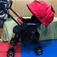 ราคา รถเข็นเด็ก Aprica Soraria premium (High Seat) สี ดำแดง ล้อหมุนออโต้ 4ล้อ (6912454794)