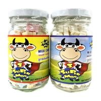 ราคา นมเม็ดนำเข้าดั้งเดิมจากประเทศไทย ลูกอมนมซุปเปอร์มอร์ นมเม็ดดั้งเดิม โยเกิร์ตเม็ด 65กรัม*6ขวด (28004873320)