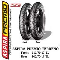 ราคา ยางมอเตอร์ไซค์ Aspira ลาย Terreno 110/70-17+140/70-17 (3239197486)