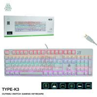 ราคา EGA Type K3 Mechanical Gaming Keyboard คีย์บอร์ดมาโคร ปุ่มแมคคานิคอลบลูสวิตช์/เรดสวิตช์ (13121526836)
