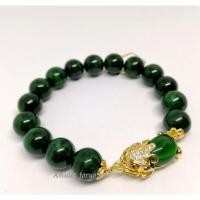 ราคา ข้อมือหยกจักรพรรดิ์ ปี่เซียะเพชรพญานาค หยกแท้ premium (5888737056)