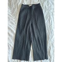 ราคา กางเกงมือสอง Pleats Please ไซด์เบอร์ 1 ของแท้ ผ่านการใช้งานแล้ว สีดำ มีกระเป๋า2ข้าง (24815098285)
