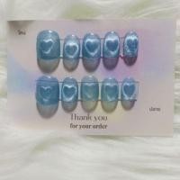 ราคา เล็บลูกแก้วลายหัวใจ size SS #เล็บปลอม #ลูกแก้วลายหัวใจ #เล็บปลอมลายหัวใจ #งานแฮนด์เมด #งานฝีมือ (41807659735)