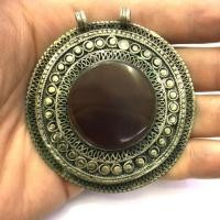 ราคา จี้สร้อยคอหินอาเกต หินแท้ธรรมชาติ จี้หินอาเกต จี้หินมงคล หินนำโชค (2699684645)