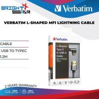 ราคา VERBATIM L SHAPED TYPE C CABLE / USB TO TYPEC / 1.2M / GREY / BLACK / 2 YR / (20989118180)
