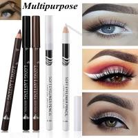 ราคา 1 ชิ้น White Eyeliner Eyebrow Pen Eyeliner Gel Pen Lying Silkworm Lower Eyelid Pen อเนกประสงค์ dark coffee สีดํา (28979945185)