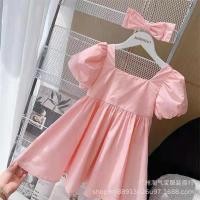 ราคา เดรสชมพูผ้าไหมอิตาลี เดรสเด็กสีชมพู ส่งต่อ (28867292318)