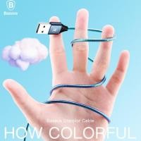 ราคา สายชาร์จ Baseus สีเรนโบว์ Lighting Cable for iPhone X 8 7 6 5 (731709673)