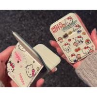 ราคา มีความสุข สวัสดี คิตตี้ หอพักของเด็กผู้หญิงสํานักงานแบกกระจกขนาดเล็กพับกระจกตั้งโต๊ะกระจกแต่งหน้า (43508008403)