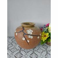 ราคา แจกันดินเผาสันทราย ชิการากิ เขียนลายดอกชากูระเอกลักษณ์ญี่ปุ่นแท้ๆ (25511367822)