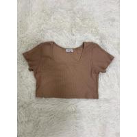 ราคา เสื้อครอป ผ้าร่องคอเหลี่ยม สาวอวบ (26928069552)