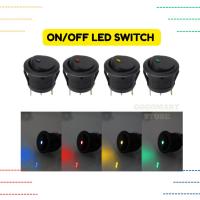 ราคา 1pcs รอบเปิด/ปิด Led สวิทช์สลับปุ่ม 12V 20A ควบคุม Spotlight รถโคมไฟ Suis Kereta Lampu (40357082057)