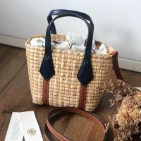 ราคา TORY BURCH PERRY STRAW NANO TOTE (3268431647)
