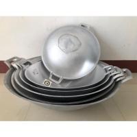 ราคา กระทะ กระทะ2หู กระทะอลูมิเนียม กระทะ2หูกลึงอลูมิเนียม ขัดเงา (รุ่นหนา) ขนาด 26/28/30 นิ้ว (ตราจระเข้ ศรคู่/หัวม้า) (12689314365)