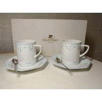 ราคา Noritake x Courreges RONDE FLEURIE 1463 JAPAN Cup and Saucer with Spoon หนึ่งกล่องได้สองชุด ใหม่ (24167797307)