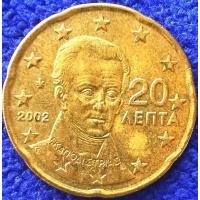 ราคา เหรียญ​ยูโร​ กรีซ​ Greece, 20 Euro Cent,​(รุ่น​Capodistria), #​1899, ใช้แล้ว (18230862889)