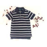 ราคา Polo Ralph Lauren ของแท้% เสื้อโปโลแขนสั้นลายขวาง สีขาวกรม Size 2T หล่อสุดๆนะคับ (7705616905)