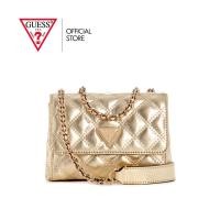 ราคา GUESS กระเป๋า รุ่น QM874874 GIULLY MINI 2 COMPARTMENT CONVERTIBLE FLAP สีทอง (25883016540)