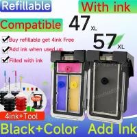 ราคา Canon PG 47 ตลับหมึก CL 57 ตลับหมึก PG47 CL57 สําหรับ Canon Pixma E400 410 460 477 480 470 (24835276592)