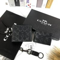 ราคา COACH Compact Id Wallet In Signature Leather Set (7787122680)