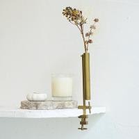 ราคา แจกันดอกไม้ แจกันหลอดทองเหลือง BRANCH CYLINDER VASE / Made in Japan (29925833395)