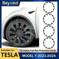 ราคา ฝาครอบป้องกันล้อแม็กขอบเต็มขนาด 21 นิ้วสำหรับ Tesla Model Y 2023 วงแหวนป้องกันดุมล้อประสิทธิภาพสูง ฝาครอบล้อแม็กขอบเต็ม อุปกรณ์เสริม (26759427918)