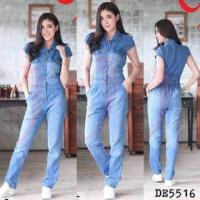 ราคา จั้มสูทยีนส์ขายาว แขนสั้น คอเชิ้ต สียีนส์ฟอกอ่อน เข้ารูปสวยมาก ยีนส์แท้ผ้ายืดเนื้อดีไม่หด รหัส DE5516 (10752045830)