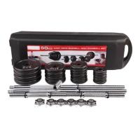 ราคา YORK chrome Barbell and Dumbell set 50 kgs ดัมเบล เซ็ต 50 กิโล (มือสอง) (4892156814)