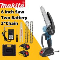 ราคา MAKITA เลื่อยไฟฟ้า 6 นิ้ว เลื่อยไฟฟ้าไร้สาย เลื่อยโซ่ไร้สาย เลื่อยไฟฟ้า เลื่อยตัดกิ่งไฟฟ้า เลื่อยโซ่ เลื่อยโซ่เลื่อยไฟฟ้ (26972359617)