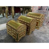 ราคา หีบไม้ หีบสมบัติทอง ฝาโค้ง ปิดทองคำเปลวสุกปลั่ง3 ขนาด กล่องไม้ กำปั่น ทรงหีบสมบัติฟาโรห์ หีบใส่ของ หีบใส่เงินเรียกทรัพย์ (12906248944)