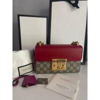 ราคา Gucci Small GG Supreme Padlock Crossbody Bag (43906199853)