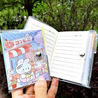 ราคา สมุดโน้ต เล่มเล็ก สมุดฉีก พร้อมปากกาลูกลื่น ขนาดพกพา มี 56 แผ่น/เล่ม สมุดปกพลาสติก กันน้ำ (20393730613)