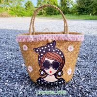 ราคา กระเป๋าสานกระจูดแตงโมตกแต่ง (5138284530)