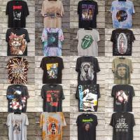 ราคา เสื้อยืดมือสอง วง ลายมันส์ การ์ตูน หนัง ผ้าบางวินเทจ (43861081058)