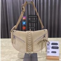 ราคา Christian Dior Beige Suede and Leather Admit It Shoulder Bag มือสอง ของแท้ ดิออร์ กระเป๋าแบรนด์เนม (28676972832)