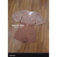 ราคา จั้มสูทขาสั้น ผ้าวิ้ง size l ป้าย valleygirl ตัวเดียวอยู่ (24403399137)