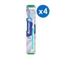 ราคา [4ชิ้น]Berman เบอร์แมน แปรงสีฟัน ซอฟท์ แพ็ค 1 (20019704276)