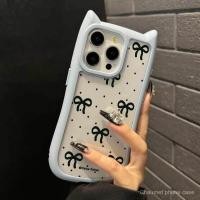ราคา ลายจุดโบว์หูแมวเข้ากันได้กับ iphone15promax เคสมือถือสำหรับ iPhone 13เคสนิ่ม14แบบมีเอกลักษณ์ส่วนตัว12 11 ifjg (29005525599)