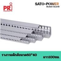 ราคา รางวายดัก NANO WD6040PRI/60x40/ยาว 100ซม. รางเก็บสายไฟ สีเทา รางเก็บสายไฟแบบโปร่ง รางครอบสายไฟพลาสติก (23461519694)