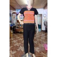 ราคา เสื้อชนเผ่าแขนบวกกางเกงผ้าปักม้ง OTOP ครูสมศรีแม่ฮ่องสอน (9854195300)
