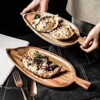 ราคา ถาดไม้สไตล์ญี่ปุ่น Japanese style wooden tray จานไม้เสิร์ฟอาหารสไตล์ตะวันตกสไตล์ญี่ปุ่นสำหรับร้านอาหาร จานไม้ซูชิ (29108429199)