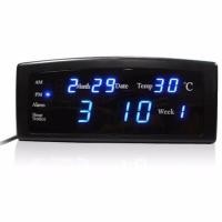 ราคา Caixing นาฬิกาดิจิตอล LED สีฟ้า รุ่น CX-868 (Black)(Black) (88474601)