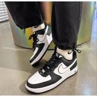 ราคา ของแท้ 100% Nike Air Force 1 Low Panda ผ้าใบ รองเท้า new (25258324349)