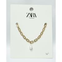 ราคา สร้อยคอโซ่สีทองจี้ไข่มุก ZARA แท้ (16352016255)